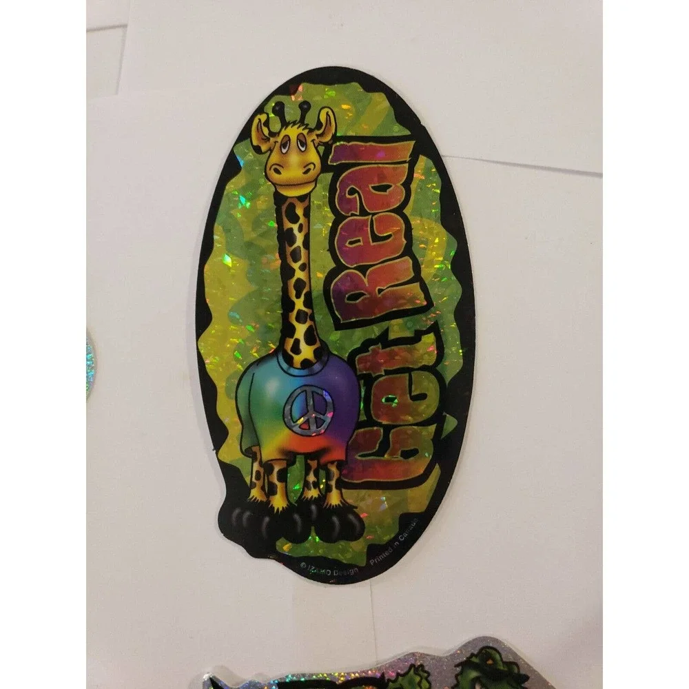 90s y2k vintage vending machine stickers Prism Cool Animal complete set of 9